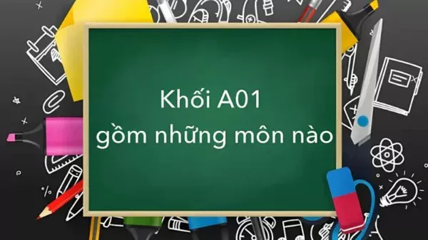 A01 gồm những môn nào? Các ngành học và trường xét tuyển